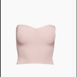 Babaton Sculpt Knit Sweetheart Top NWT